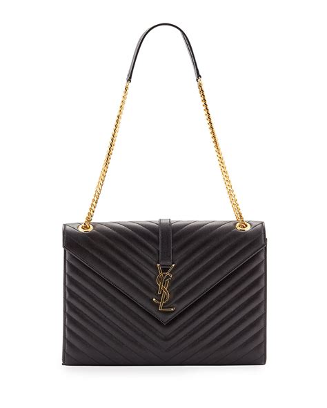 ysl monogram chain shoulder bag|YSL monogram envelope bag.